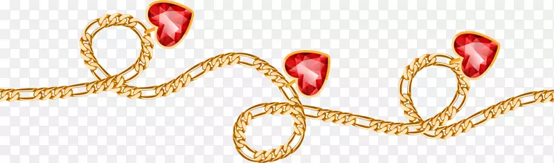 金色珠宝项链