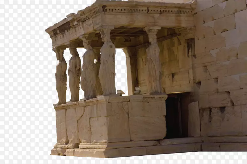 古希腊神话人物雕塑建筑遗址