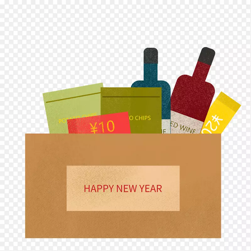 新年快乐购物礼盒