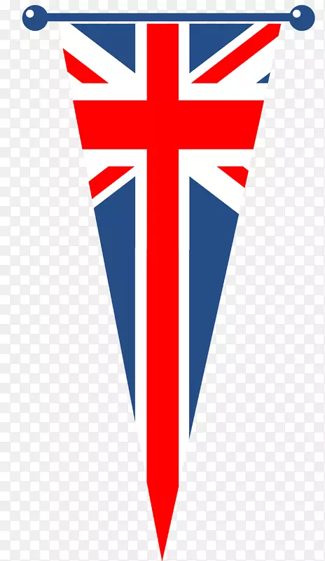 三角形英国旗子素材图