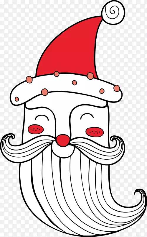 大胡子圣诞老人头像