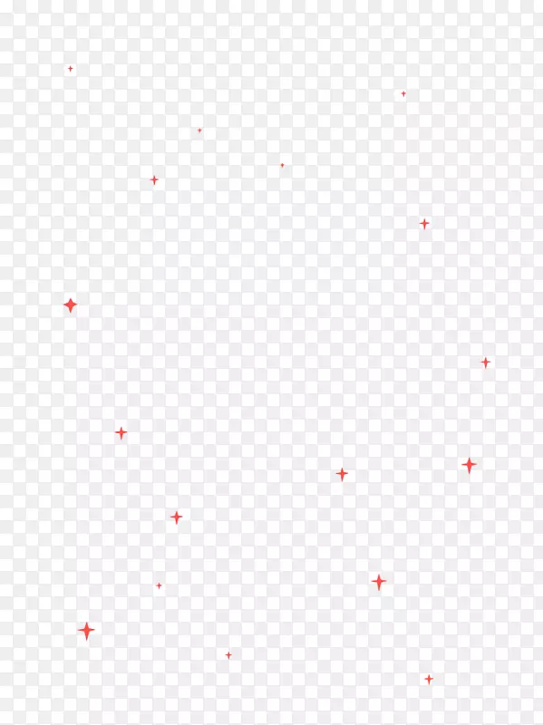 红色简约星星漂浮素材