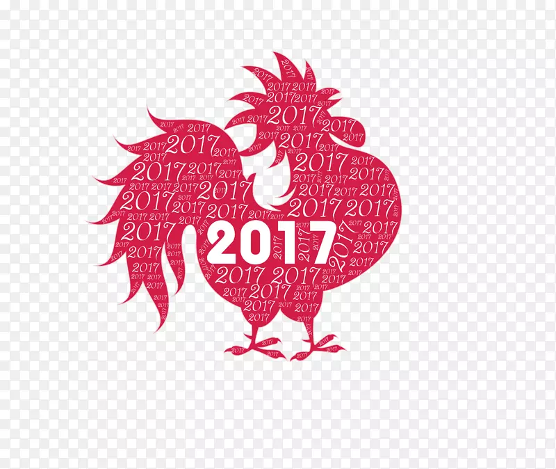 2017鸡年素材剪影