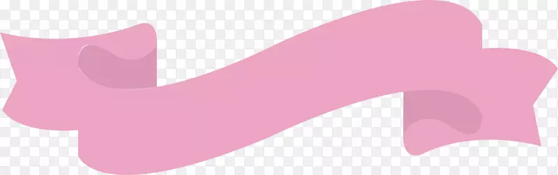 淡粉色彩带标题框