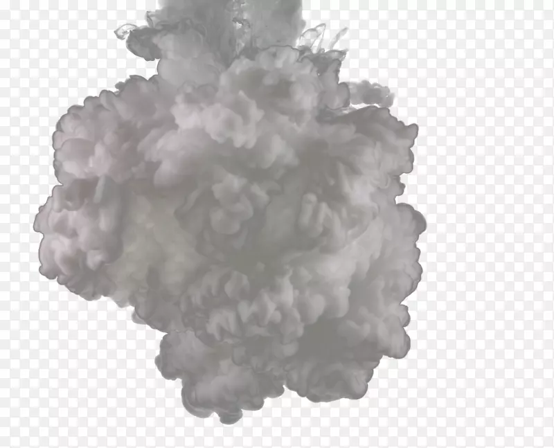 飘渺白色烟雾 蘑菇云