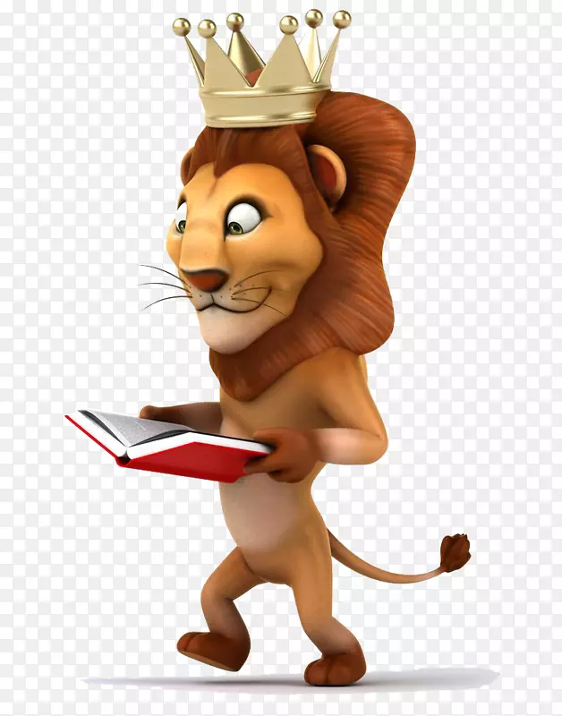 看书的狮子