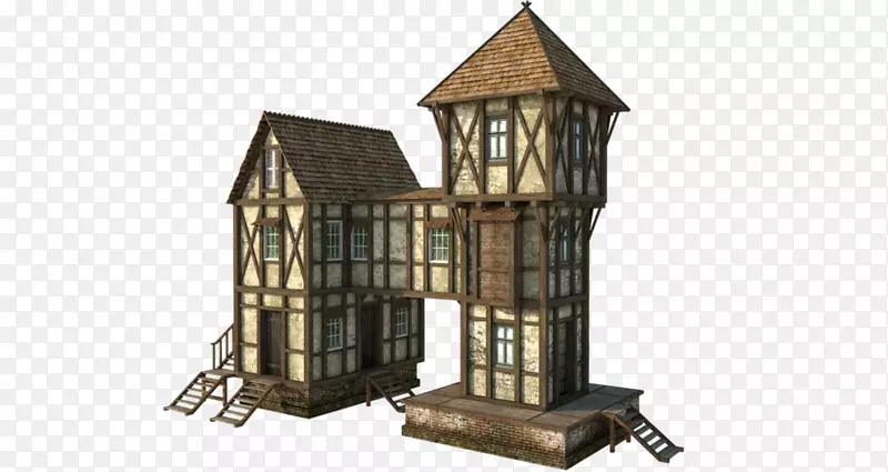 木质房子连体房子