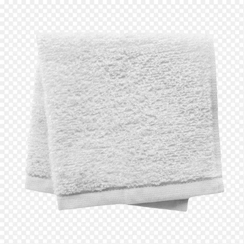 白色折叠好的毛巾清洁用品实物