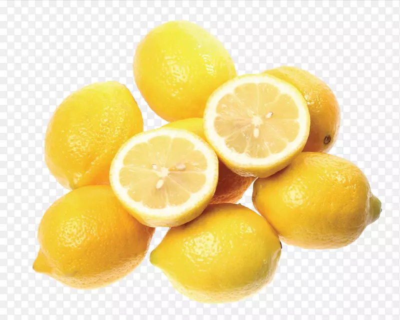 一堆新鲜有机柠檬