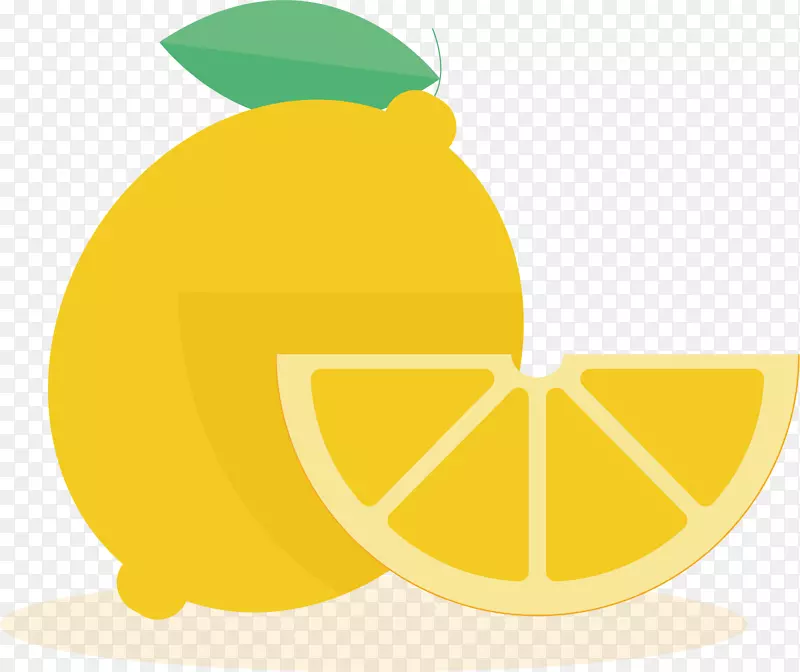 黄色柠檬矢量图
