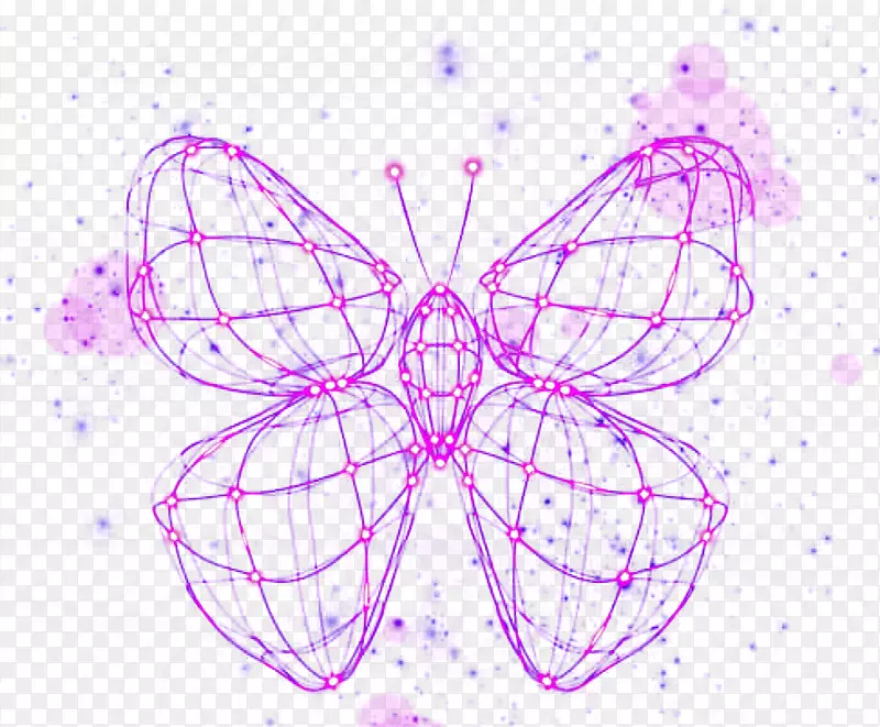 七彩蝴蝶系列之紫色蝴蝶创意设计