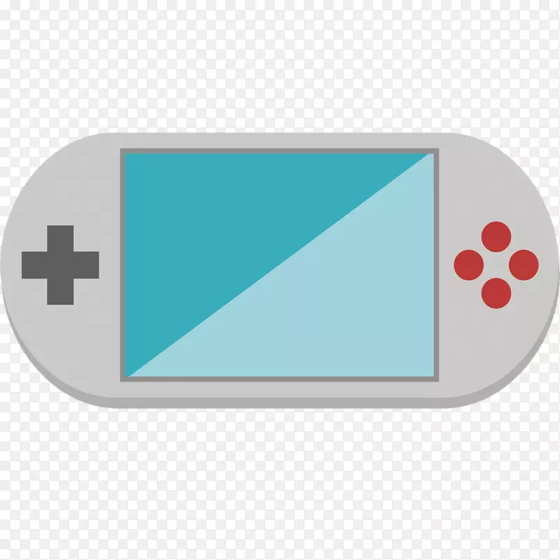 矢量扁平PSP游戏机素材