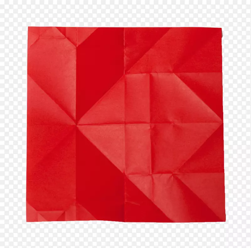 红色折痕纸