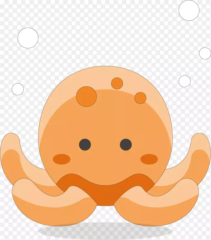 矢量图可爱的小章鱼
