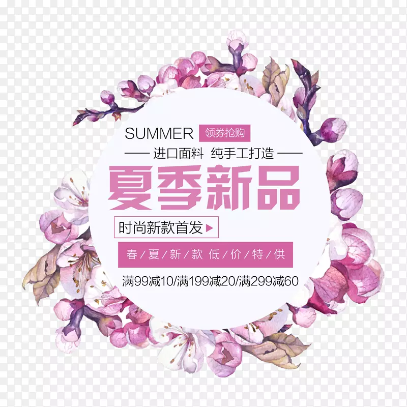 SUMMER夏季新品艺术字