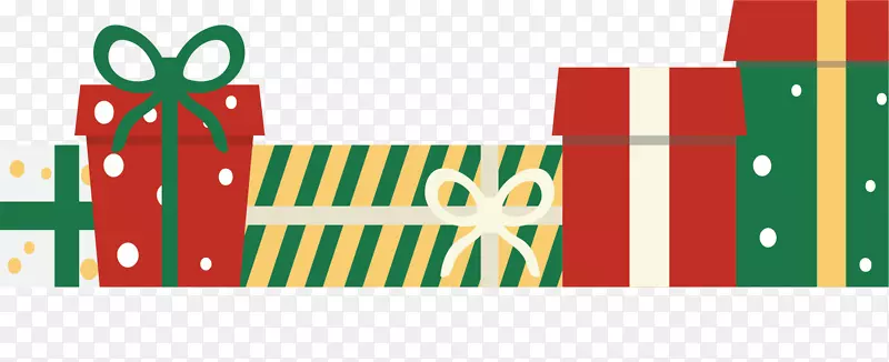 彩色圣诞节的礼盒