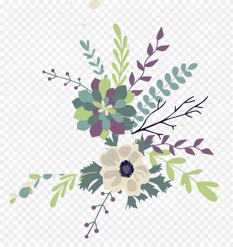 手绘花纹图案
