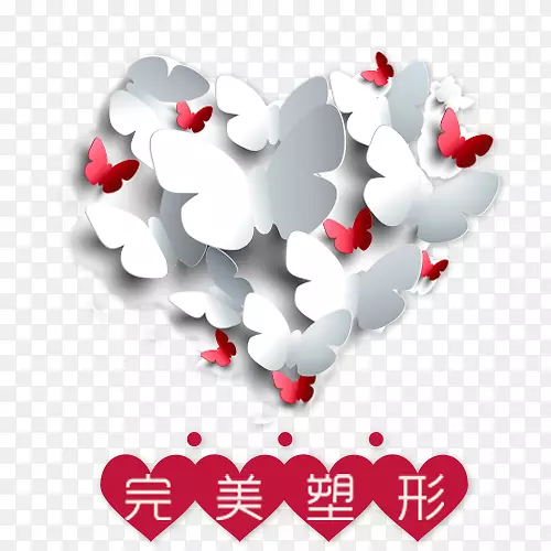 整形美容完美塑形字体免设计