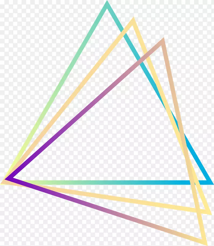 三角形简单几何装饰边框