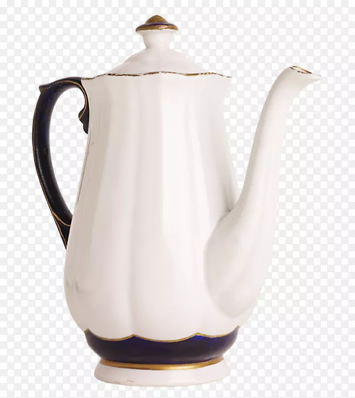白色瓷器茶壶