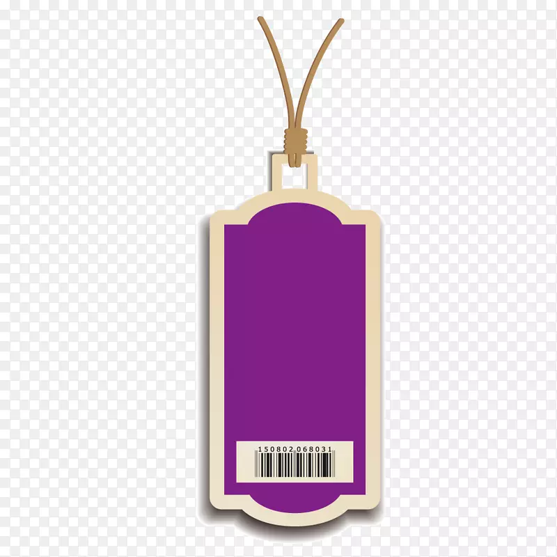 矢量紫色物品标牌
