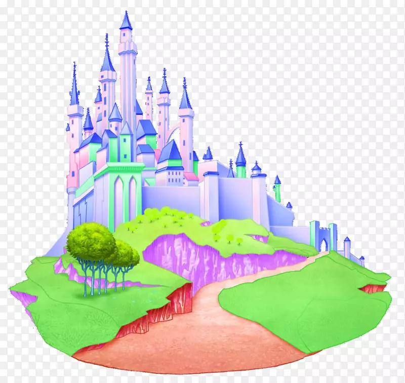 紫色梦幻迪斯尼城堡