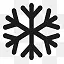 六个角的雪花符号图标