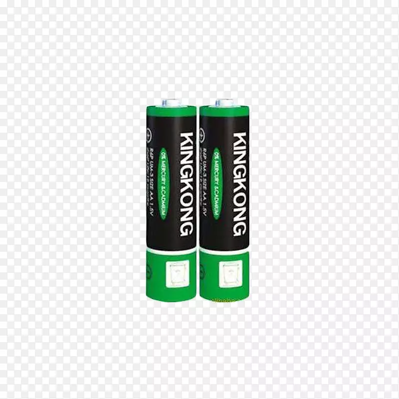 黑色绿色常见七号电池