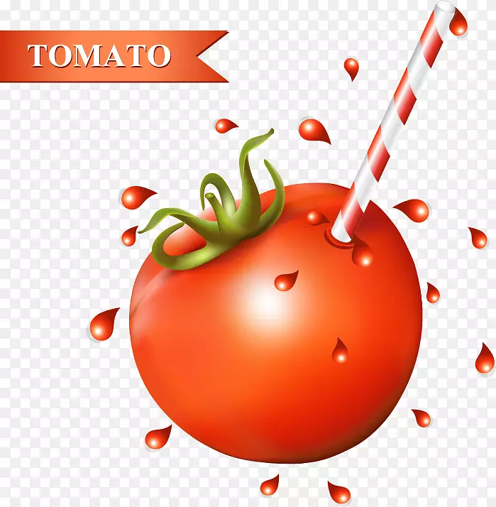 卡通番茄西红柿