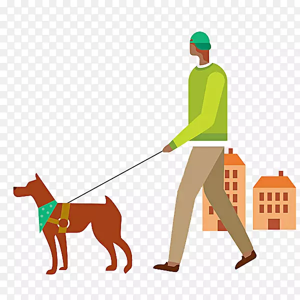 遛狗的男人PNG图片素材下载_图片编号yxopgooq-免抠素材网