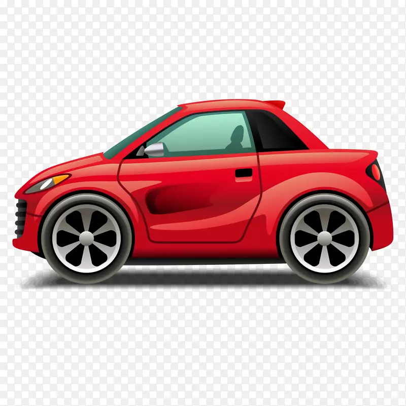 红色的玩具小汽车设计