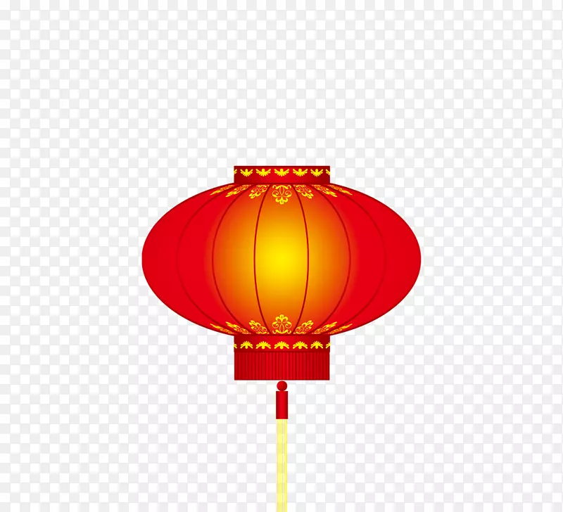 红色中国风卡通灯笼