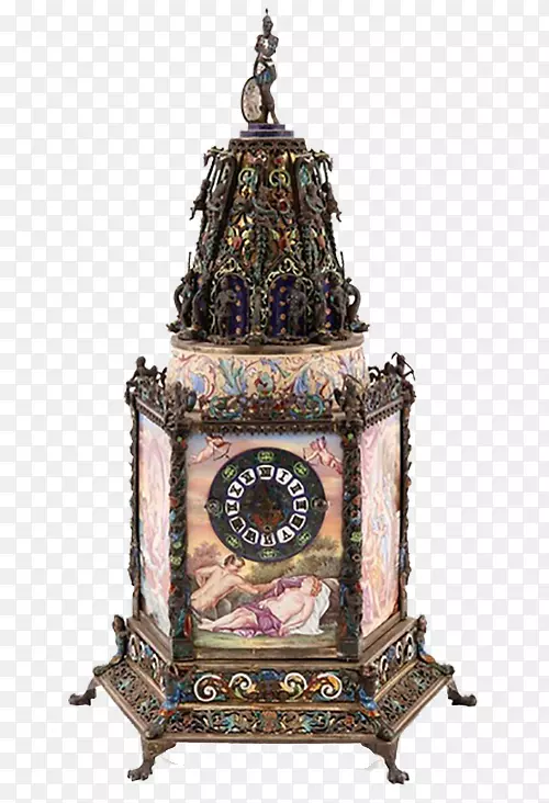 维也纳珐琅珠宝座钟