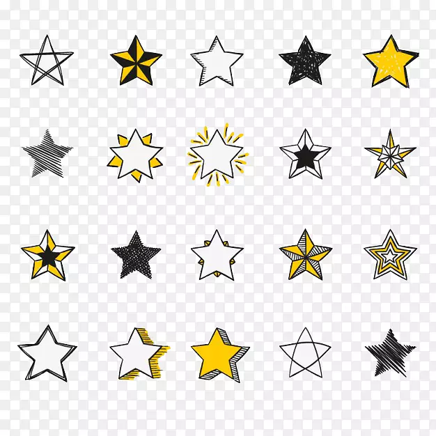 各种五角星设计