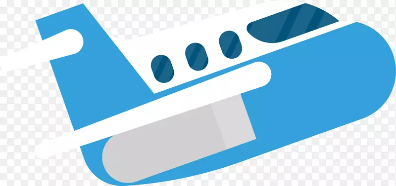 蓝色卡通飞机旅游旅行设计素材