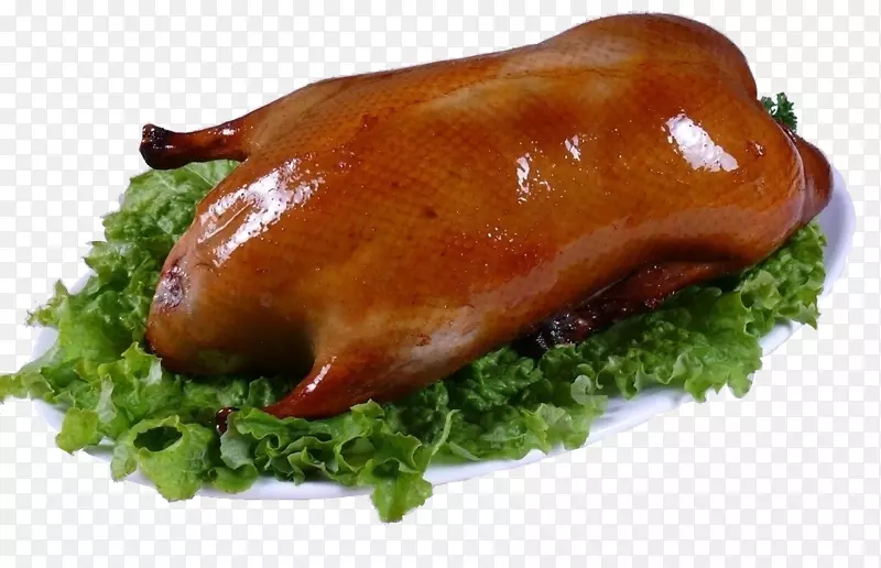 生菜拼烤鸭