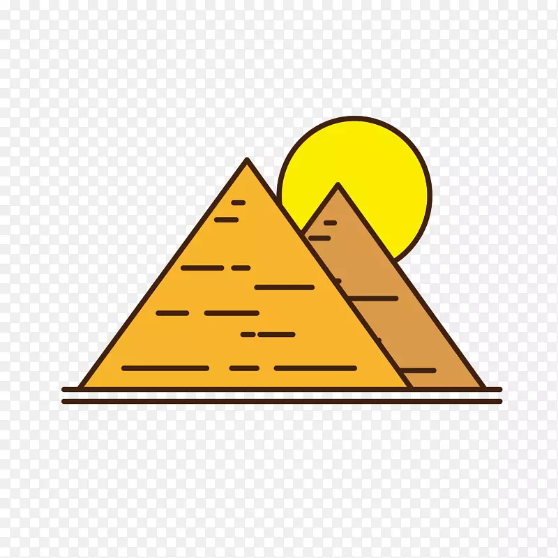 三角金字塔矢量素材