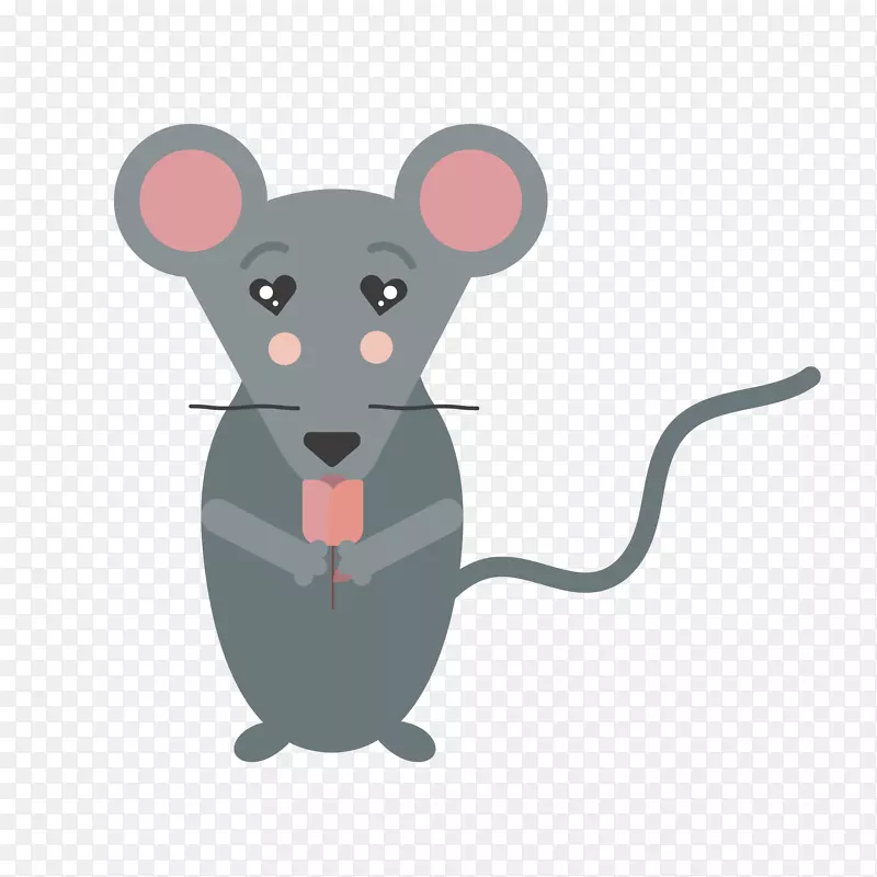 大耳朵可爱设计小老鼠