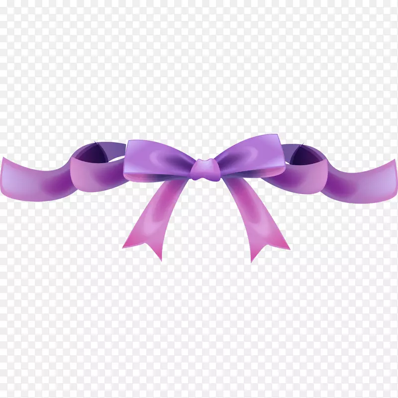 紫色蝴蝶结横幅