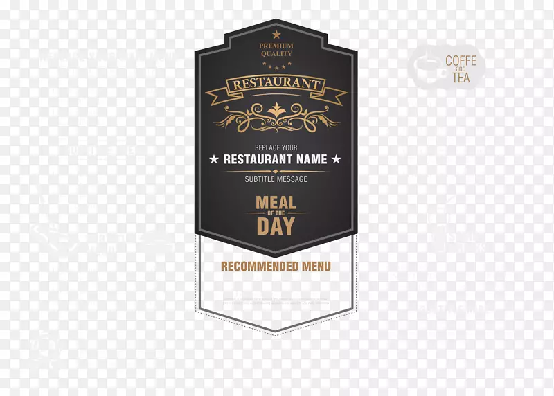 灰色调餐厅菜单设计