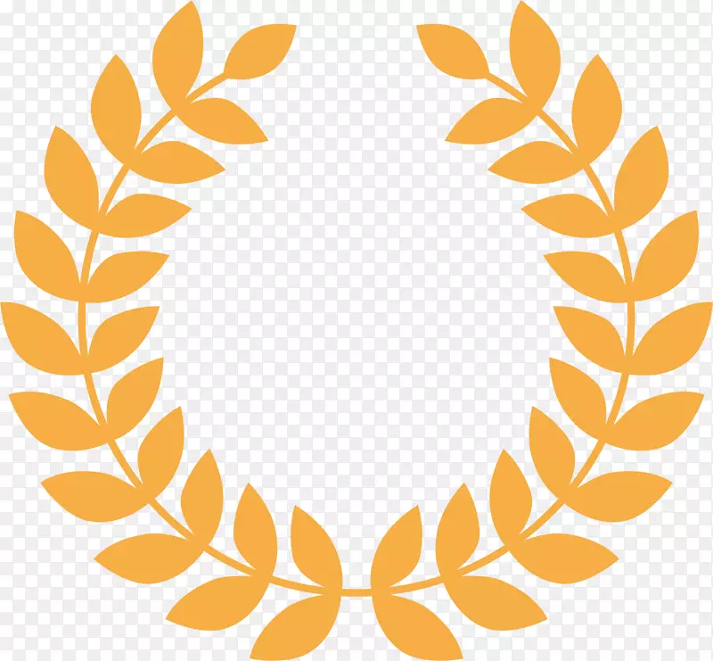 叶子公安标志麦穗