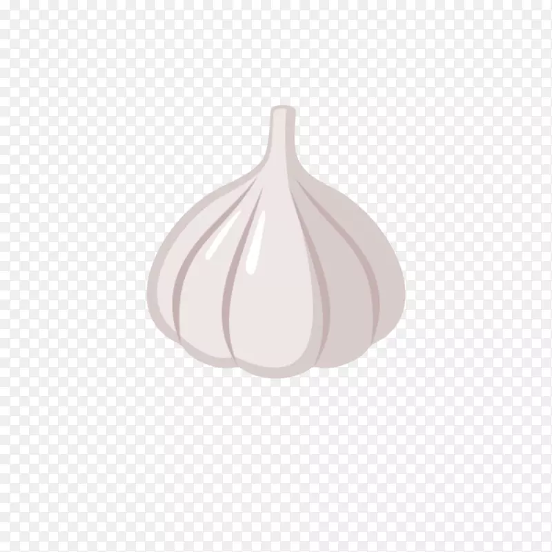 白色健康佐料大蒜头手绘