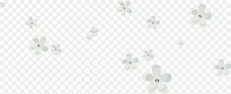 漂浮白色纸花