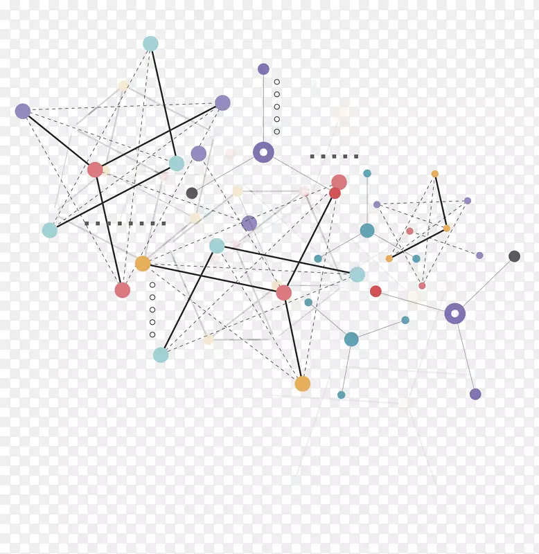 立体科技线条图案PNG