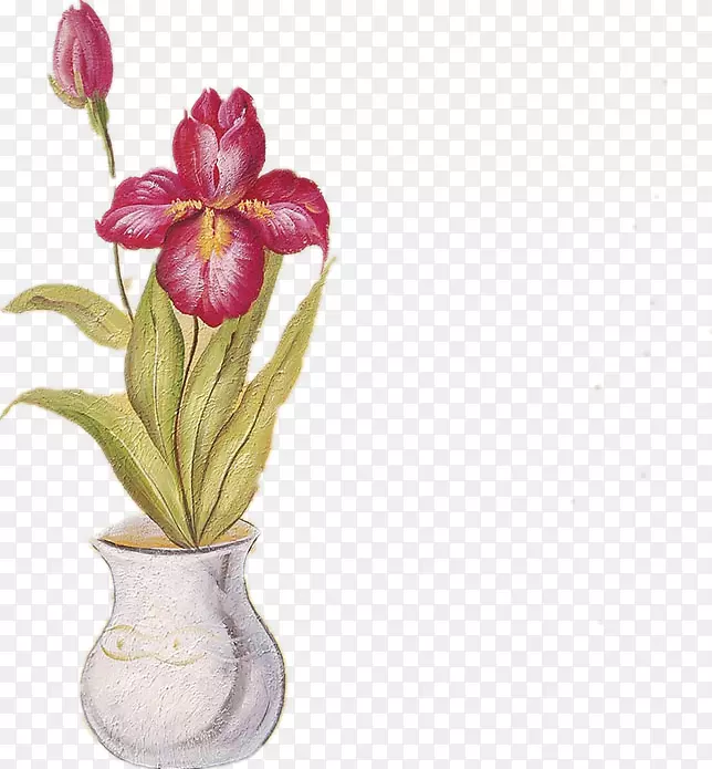 油画花瓶花朵写生