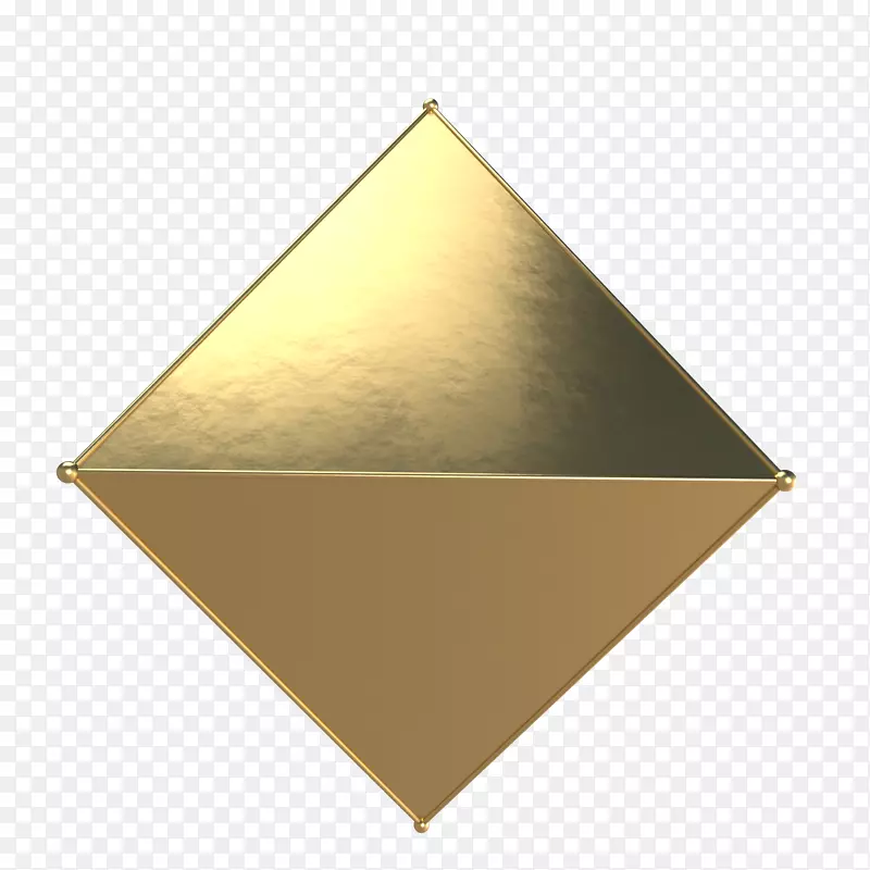 金色的立体色彩几何