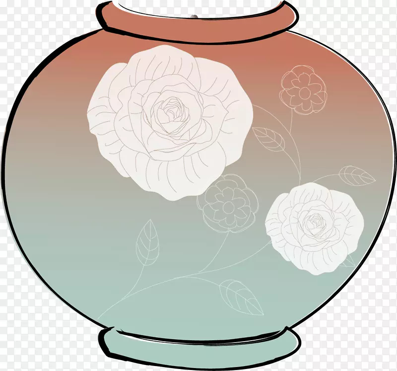 牡丹花瓶