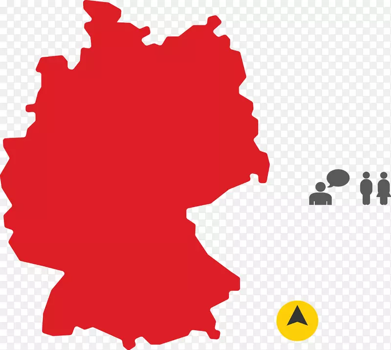 德国旅游地形图.