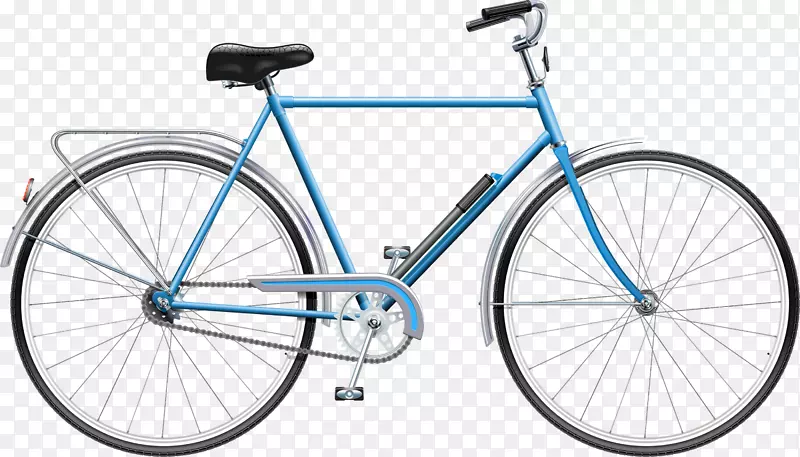 蓝色简约自行车