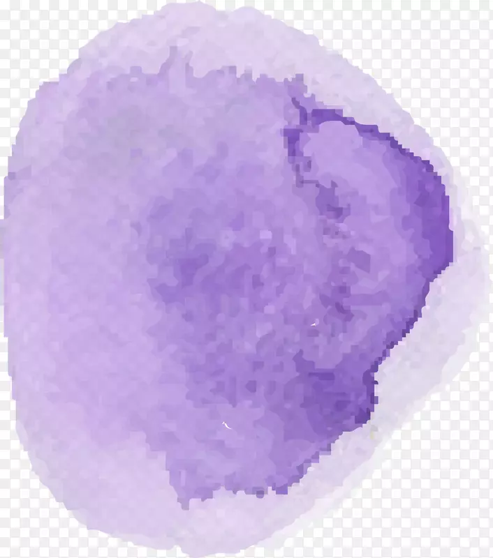 紫色矢量水彩墨汁图